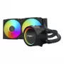 Refrigeração líquida All-in-One para CPU FSP AE24-B 240 mm ARGB, LGA1851/AM5, preta