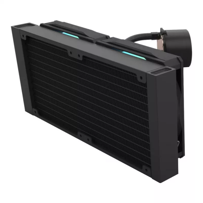 Refrigeração líquida All-in-One para CPU FSP AE24-B 240 mm ARGB, LGA1851/AM5, preta