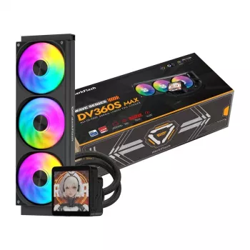 Refrigeração líquida CPU AIO DarkFlash DV360S MAX 360mm ARGB - preta
