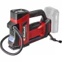 Compressor de ar para automóvel com bateria Einhell Power X-Change CE-CC 18/23 D Li-Solo, 18V, 11 bar, visor digital, luz LED, vermelho/preto (aparelho solo)