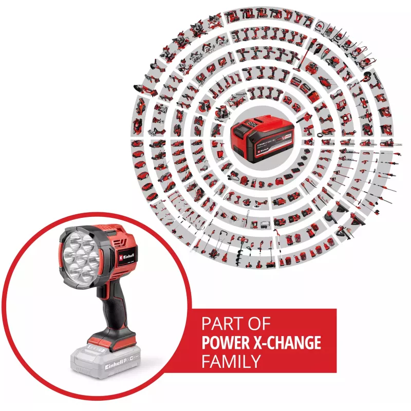 Lâmpada de trabalho LED com bateria Einhell TE-CL 18/2500 Li Solo (solo)