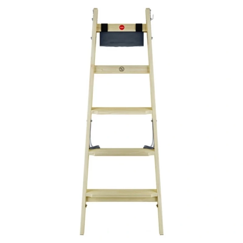 HAILO H77 ComfortLine escadote de madeira de dois lados 2x5 degraus