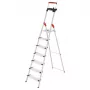 HAILO L85 ComfortLine escada doméstica em alumínio, 7 degraus, 150 kg, EN 131