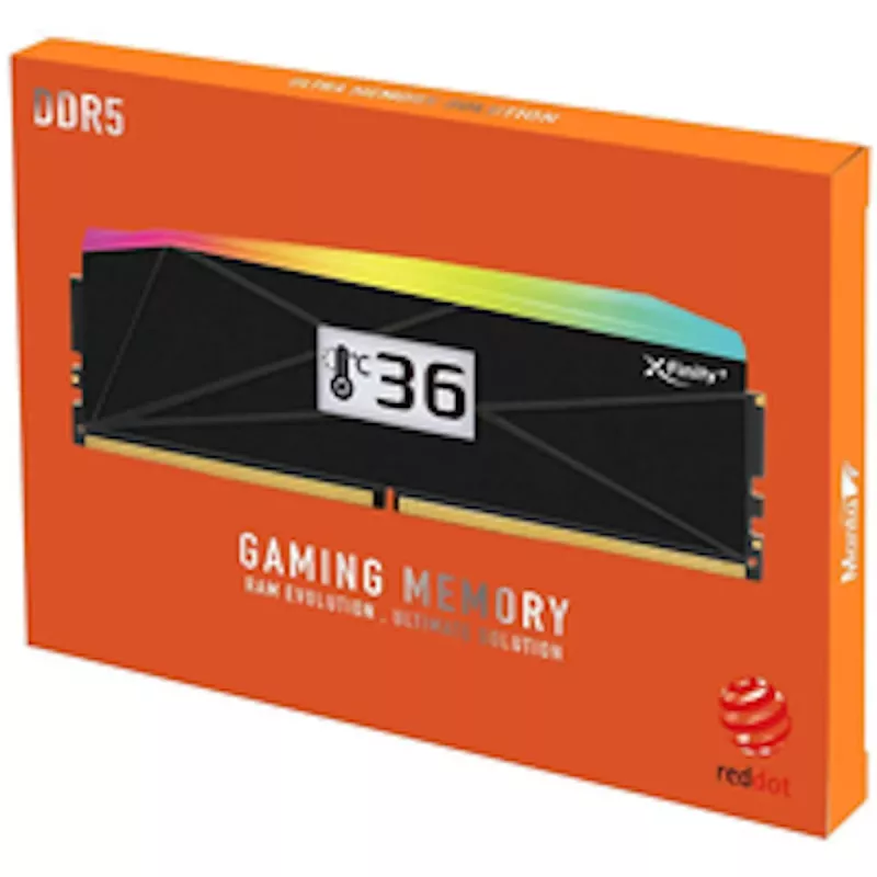 V-Color Manta XFinity+ aRGB DDR5-8000 RAM, CL40, EXPO - 32 GB dual-kit, preto
