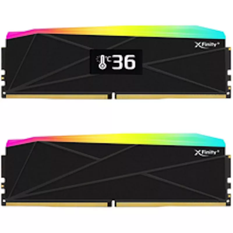 V-Color Manta XFinity+ aRGB 32GB (2x16GB) DDR5-6000 CL28 kit de memória RAM para desktop, preto