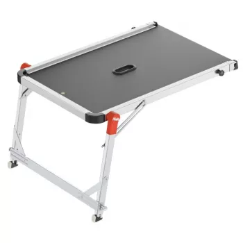 HAILO TP2 Pro plataforma para escadas – plataforma de trabalho em alumínio ajustável para escadas, 150 kg, EN 131