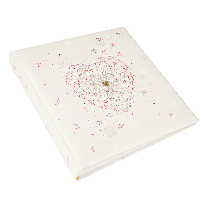 Goldbuch Golden Heart álbum de fotografias de casamento 30x31 cm, 60 páginas brancas, corações em folha dourada 08 062