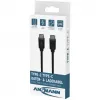 ANSMANN cabo de dados e carregamento USB-C para USB-C, 1,2 m, 60W Power Delivery, preto