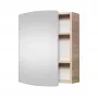 Armário de casa de banho SV54 carvalho Sonoma de parede com 2 portas e 2 prateleiras