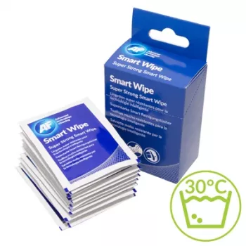 Panos de limpeza em microfibra AF ASMARTWIPE10 para ecrãs táteis e dispositivos inteligentes (pack de 10, azul/cinzento)