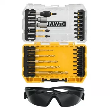 Conjunto de 25 pontas de aparafusar DEWALT DT70735T-QZ EXTREME FLEXTORQ com porta-pontas magnético, mala TSTAK
