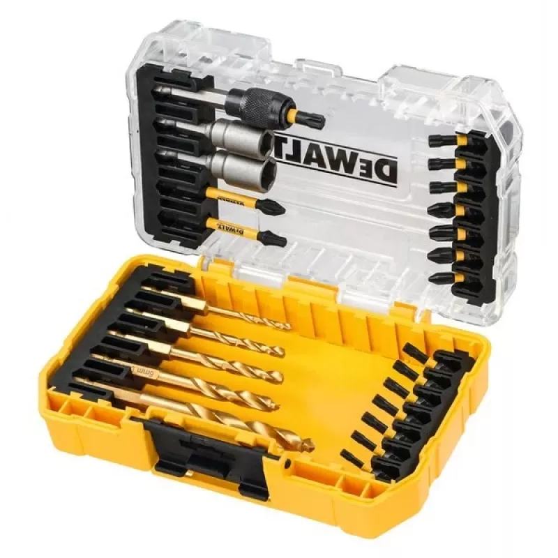 Conjunto de 25 pontas de aparafusar DEWALT DT70735T-QZ EXTREME FLEXTORQ com porta-pontas magnético, mala TSTAK