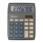 Calculadora de secretária Genie 840 DB com ecrã inclinável, 10 dígitos, azul/cinzento, alimentação por rede e pilha