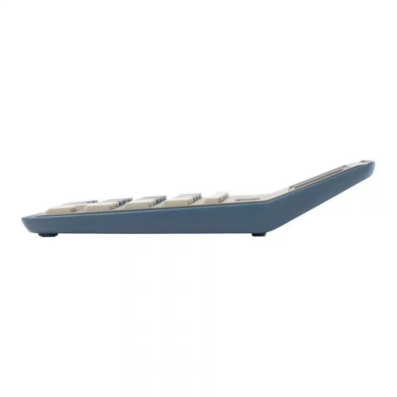 Calculadora de secretária Genie 840 DB com ecrã inclinável, 10 dígitos, azul/cinzento, alimentação por rede e pilha