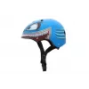Capacete de bicicleta para criança Hornit Shark com luz LED, azul/cinzento, 48-53 cm