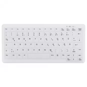 Teclado sem fios CONTOUR DESIGN Active Key MedicalKey AK-C4110, QWERTZ DE, Branco, IP68 desinfetável, recarregável
