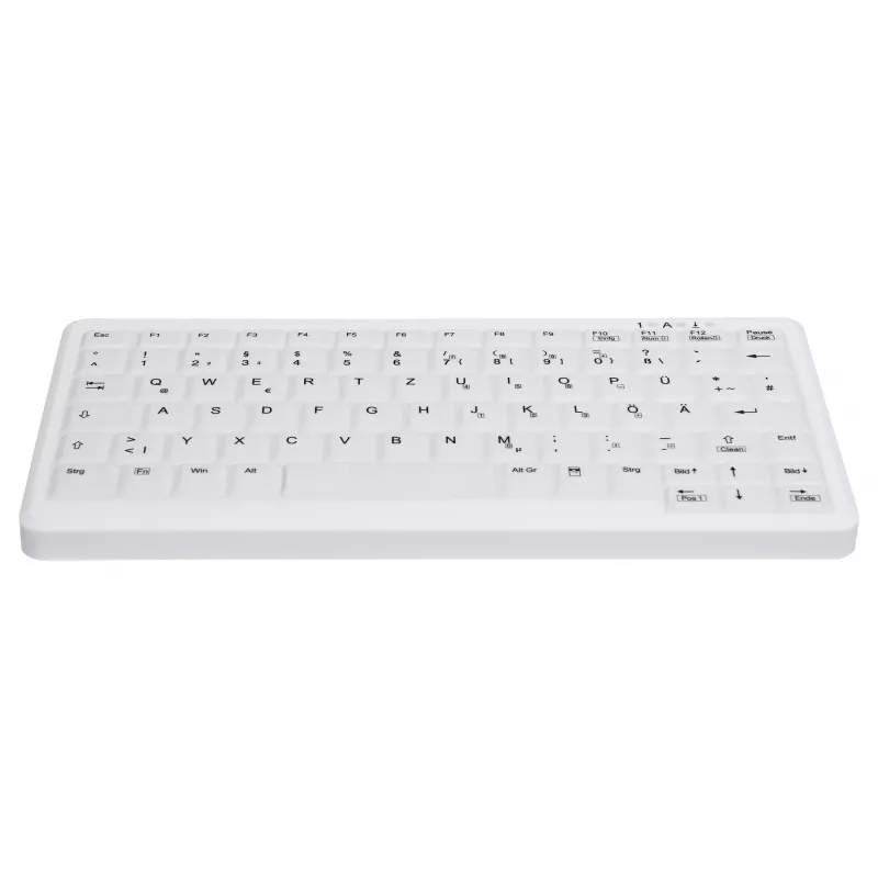 Teclado sem fios CONTOUR DESIGN Active Key MedicalKey AK-C4110, QWERTZ DE, Branco, IP68 desinfetável, recarregável