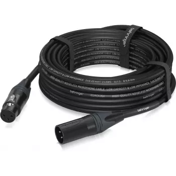 Cabo de microfone Behringer PMC-1000CM conector fêmea XLR para conector macho XLR 10m Preto