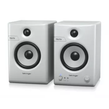 Monitor de estúdio ativo Behringer TRUTH 5 BT-WH 5,25 polegadas 2 vias com Bluetooth (Branco, par)