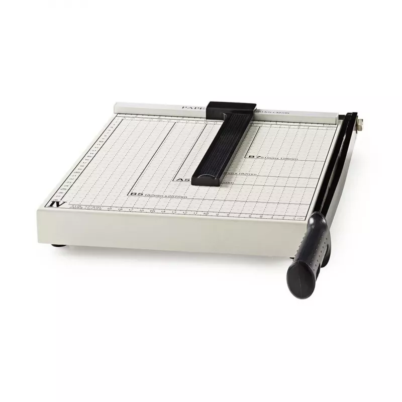 Cortador de papel rotativo Nedis PACU110A4 A4 10 folhas Preto Cinzento