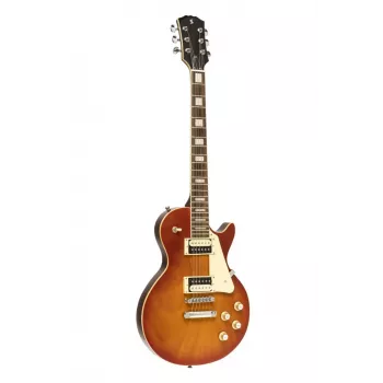 Guitarra elétrica Stagg SEL-STD Vintage Sunburst com braço colado, corpo de amieiro, escala de pau-rosa, captadores HH