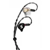 Auscultadores in-ear de monitorização Stagg SPM-PRO BK com drivers dinâmicos de 10mm, cabo removível, Preto