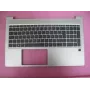 HP ProBook 450/455 G6/G7 conjunto de tampa superior com teclado francês AZERTY, sem leitor de cartão inteligente, Natural Silver