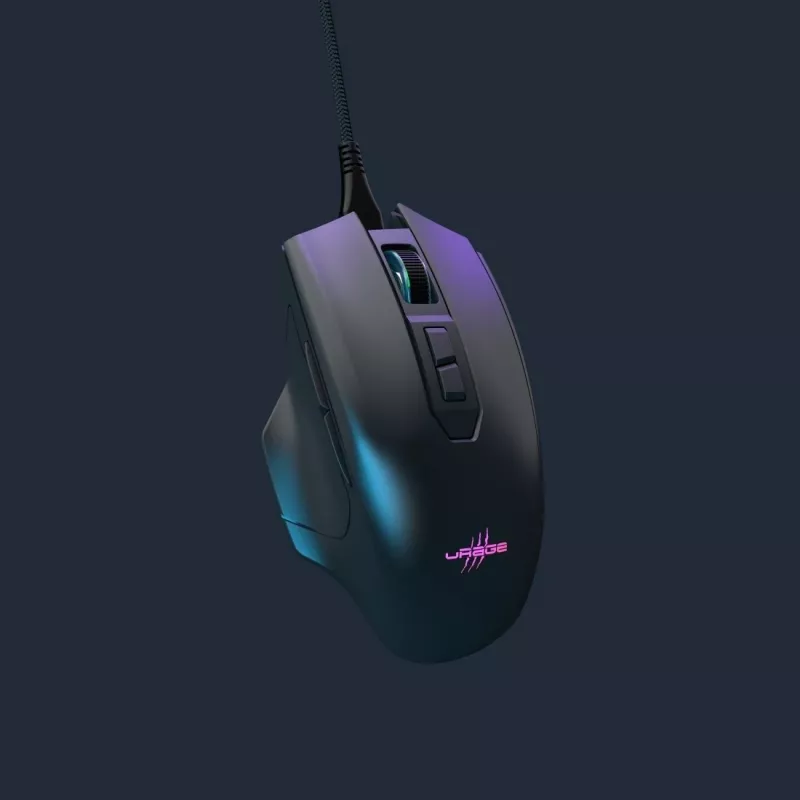 Rato gaming ótico com fio Hama uRage Reaper 410, 12000 DPI, 6 botões programáveis, RGB, preto
