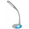 Candeeiro de secretária LED Activejet VENUS RGB cinzento com base de cor variável e função de carregamento USB