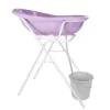 Suporte universal de banheira KEEEPER Dawid branco – altura ajustável, dobrável, compatível com banheiras de bebé 84–100 cm