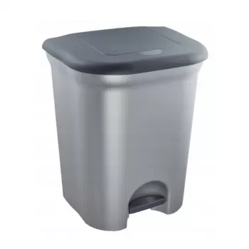 Balde de pedal KEEEPER Torge para separação de resíduos 2x11L cinzento claro