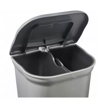 Balde de pedal KEEEPER Torge para separação de resíduos 2x11L cinzento claro