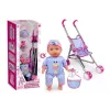 Boneca ARTYK Natalia - bebé com carrinho 30 cm