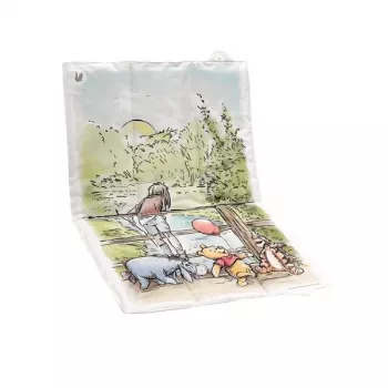 Tapete de viagem KEEEPER Antek Winnie the Pooh, dobrável, branco, 70 x 50 x 5 cm