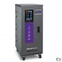Estabilizador de tensão trifásico AVR Qoltec 30kVA servomotor LCD Expert Line