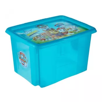 Caixa com tampa KEEEPER 30L Karolina Paw Patrol 45x35x27cm azul claro