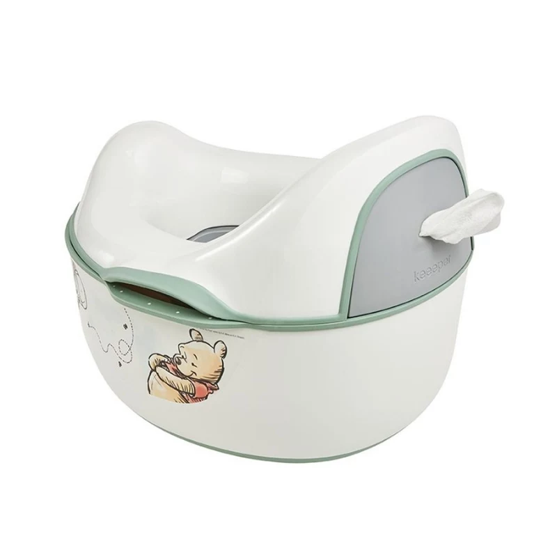 Bacio de treino multifuncional 4-em-1 KEEEPER Kasimir Winnie the Pooh, branco, 34,9 x 31,5 x 26,2 cm