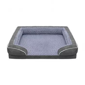 REBEL ANIMALS Cama premium para cães e gatos, 89x63x18 cm