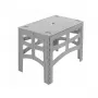 keeeper Mesa exterior dobrável Timo L, Nordic Grey, 70 x 45 x 55 cm, capacidade de carga 80 kg