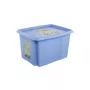 KEEEPER Caixa com tampa 30L Karolina „Minions Happiness“ 45x35x27cm azul-claro
