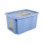 keeeper Caixa com tampa 45L Karolina “Minions Happiness” 55,5x40x30cm Azul-claro