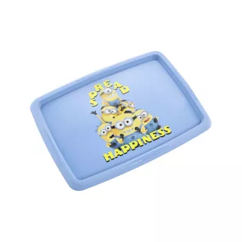 keeeper Caixa com tampa 45L Karolina “Minions Happiness” 55,5x40x30cm Azul-claro