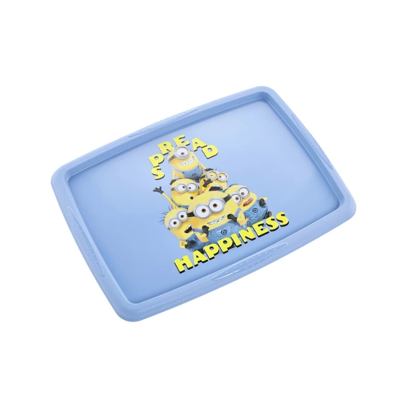 keeeper Caixa com tampa 45L Karolina “Minions Happiness” 55,5x40x30cm Azul-claro