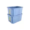 keeeper Caixa com tampa 45L Karolina “Minions Happiness” 55,5x40x30cm Azul-claro