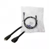 LogiLink CU0121 Cabo de extensão USB 2.0 Micro-B macho para Micro-B fêmea, 1 m, Preto