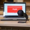 THRONMAX Fireball Microfone dinâmico USB para podcast, cardioide, 48 kHz/16-Bit, com monitorização por auscultadores, Preto