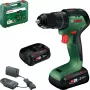 Bosch PSB18V-60 Berbequim de impacto sem escovas a bateria 18V com 2 baterias de 2,5Ah e carregador em mala