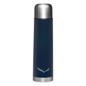 Salewa Garrafa térmica Rienza 0,5L Navy em aço inoxidável com isolamento a vácuo