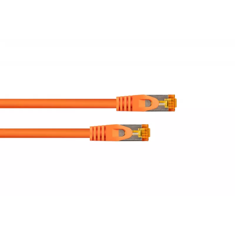 KABELMEISTER Cabo de rede Cat.7 S/FTP, RJ45, TPE, isento de halogéneos, laranja, 1,5m