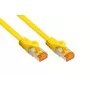 Kabelmeister Cabo de rede Cat.7 S/FTP, bainha TPE, isento de halogéneos, amarelo, 5m